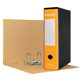 REGISTRATORE ESSENTIALS G75 GIALLO DORSO 8CM F.TO PROTOCOLLO ESSELTE - 390775090