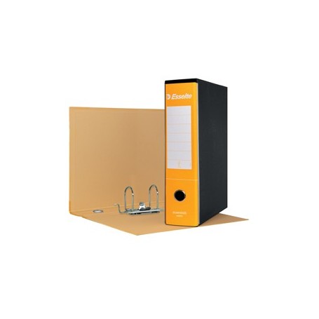 REGISTRATORE ESSENTIALS G75 GIALLO DORSO 8CM F.TO PROTOCOLLO ESSELTE - 390775090