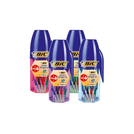 ASTUCCIO 20PZ CRISTALÂ® COLORI ASSORTITI BIC - 929081