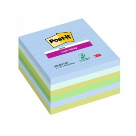 CF. 6PZ BLOCCO 90FG. POST-ITÂ® SUPER STICKY 100X100MM RIGHE OASIS 675-6SS-OAS - 7100259320
