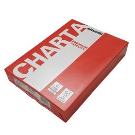 CARTA PREMIUM QUALITY A4 80GR 500FG OLIVETTI RED (DROP MAX 25 RISME) - L2619 DROP