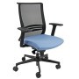 POLTRONA SEMIDIREZIONALE ELITE WING WIBST CELESTE CON BRACCIOLI REGOLABILI - WIBST/BR2D/SCB