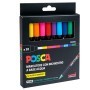 ASTUCCIO 10 MARCATORE UNI POSCA PEN PC1M P. EXTRA FINE 0.7MM COL.ASS. UNI - M PC1MR 10P