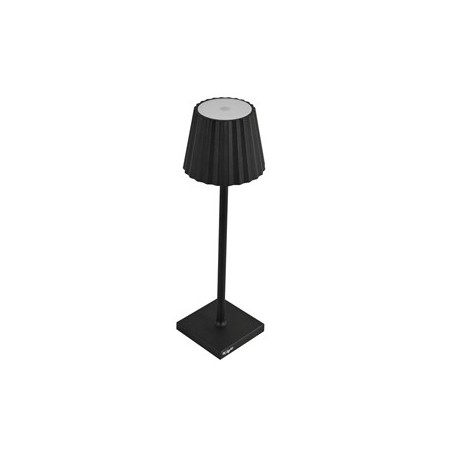 LAMPADA DA TAVOLO A LED IN ALLUMINIO E PMMA NERO - L1776620