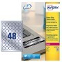 POLIESTERE ADESIVO L6129 ARGENTO 20FG A4 Ã 30MM(48ET/FG) LASER AVERY - L6129-20