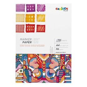 ALBUM DISEGNO PENNARELLO 50 FOGLI CARTA 70GR F.TO A4 CARIOCA PLUS - 45220