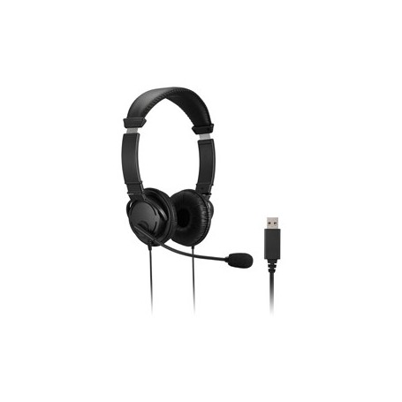 CUFFIE STEREO CON MICROFONO E CONTROLLO DEL VOLUME CONNESS.USB-A -- KENSINGTON - K33065WW