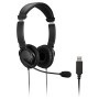 CUFFIE STEREO CON MICROFONO E CONTROLLO DEL VOLUME CONNESS.USB-A -- KENSINGTON - K33065WW