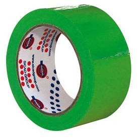 NASTRO ADESIVO 50MM X 66M VERDE PVC 350 EUROCEL - 501366