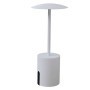 LAMPADA DA TAVOLO ROCKET A LED IN ALLUMINIO BIANCO KING COLLECTION - L1776514