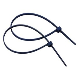 CONFEZIONE 100 FASCETTE BLU IN NYLON DETECTABILI C/CHIUSURA ACCIAIO 360X4