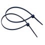 CONFEZIONE 100 FASCETTE BLU IN NYLON DETECTABILI C/CHIUSURA ACCIAIO 360X4