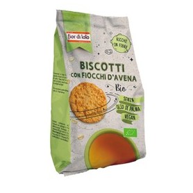 CONFEZIONE DA 350GR BISCOTTI BIOLOGICI CON FIOCCHI DI AVENA - FIOR DI LOTO - 700076