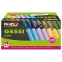 SCATOLA 100 GESSETTI TONDI 10X81MM COLORI ASSORTITI DECO - MY/CA100