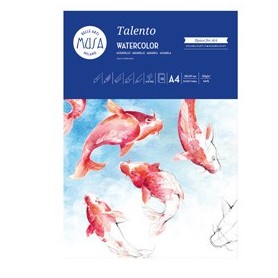 10 FOGLI CARTA DA ACQUERELLO TALENTO 300GR/M2 F.TO A5 MUSA - MU131295