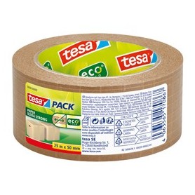 NASTRO ADESIVO 25MT X 50MM TESAPACK PAPER ULTRA STRONG ECOLOGO AVANA TESA - 56000-00000-00