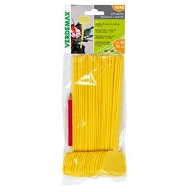 BUSTA 25 ETICHETTE DIRITTE CON GAMBO 5X4X20CM VERDEMAX - 4548