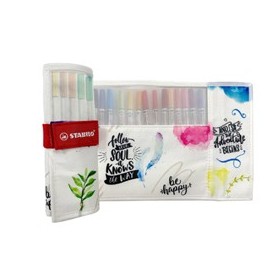 ROTOLO 18 PENNARELLI STABILO PEN 68 BRUSH COLORI ASSORTITI - IT568/18-41