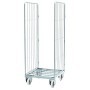 ROLL CONTAINER 2 SPONDE LATERALI CON CINGHIA 70X80X179CM - C400