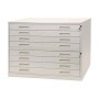 PORTADISEGNI ORIZZONTALE A 8 CASSETTI PER FOGLI A0 METALLO 137X96X122CM - D7283