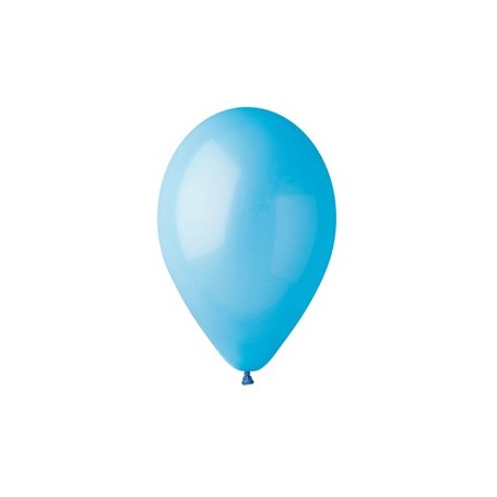 BUSTA 25 PALLONCINI IN LATTICE Ã26CM CELESTE BIG PARTY - 72009