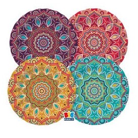 8 PIATTI Ã25CM MANDALA BIG PARTY - 75758