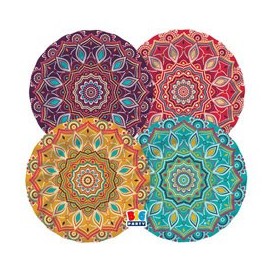 8 PIATTI Ã20CM MANDALA BIG PARTY - 75759