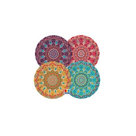 8 PIATTI Ã20CM MANDALA BIG PARTY - 75759