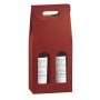 SCATOLA 2 BOTTIGLIE 180X90X385MM SETA BORDEAUX SCOTTON - 36108C
