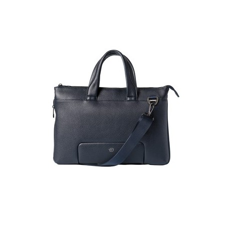 BORSA C/MANICI ESPANDIBILE GATE TRENDED ECOPELLE DIM.41X30X7CM BLU INTEMPO - 9234GAT32