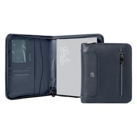 PORTABLOCCO A5 GATE TRENDED ECOPELLE DIM. 19X23CM BLU INTEMPO - 8251GAT32