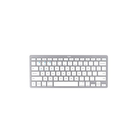 TASTIERA WIRELESS BLUETOOTH ARGENTO-TRUST - 24652