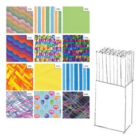 ROTOLO CARTA REGALO RASO COLORS 70X200CM REX SADOCH - R33J1GEQ