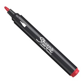 MARCATORE ACRILICO CREATIVE MARKER PUNTA TONDA ROSSO SHARPIE - 2218119