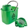 SECCHIO CON STRIZZATORE POLAR 15L VERDE PERFETTO - 26548