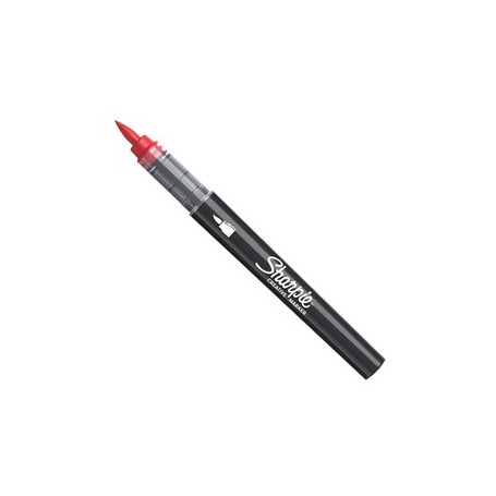 MARCATORE ACRILICO CREATIVE MARKER PUNTA PENNELLO ROSSO SHARPIE - 2218113