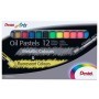 ASTUCCIO 12 PASTELLI A OLIO COLORI ASSORTITI FLUO E METAL PENTEL - PHN-MF12