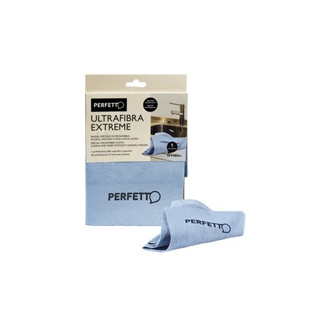 PANNO MULTIUSO EXTREME IN MICROFIBRA ACCIAIO/VETRI 32X36CM BLU PERFETTO - 0264E
