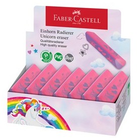 EXPO 15 GOMMA TRIANGOLARE UNICORNO COLORI ASSORTITI FABER CASTELL - 188751