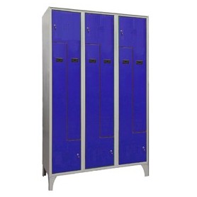 ARMADIO SPOGLIATOIO IN METALLO SALVASPAZIO A 6 ANTE A L 120X50XH195CM GRIGIO CON - 717/3P/L/SRAL5017
