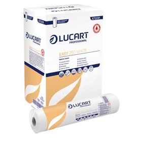 LENZUOLINO MEDICO IN ROTOLO EASY 250 WHITE 53CMX50M BIANCO LUCART - 870091J