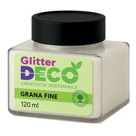 GLITTER BIO GRANA FINE FLACONE 120ML IRIDESCENTE DECO - 13398/06