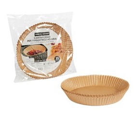 CONF 25 VASCHETTE CARTAFORNO PER FRIGGITRICE AD ARIA IN BUSTA Ã20CM X H4
