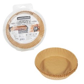 CONF 50 VASCHETTE CARTAFORNO PER FRIGGITRICE AD ARIA IN ASTUCCIO Ã16CM X H4