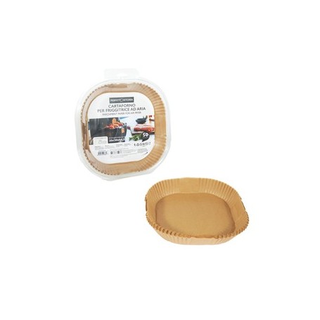 CONF 50 VASCHETTE CARTAFORNO PER FRIGGITRICE AD ARIA IN ASTUCCIO 20 X 20 X H4