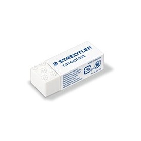 BOX 30 GOMME RASOPLAST 526 B30 BIANCA PER MATITA - 526B30