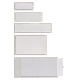 10 PORTAETICHETTE ADESIVE IESTI A4 65X140MM TRASPARENTE SEI - 321114