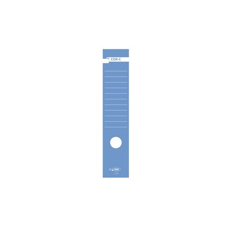 BUSTA 10 COPRIDORSO CDR-C CARTA ADESIVA BLU 7X34