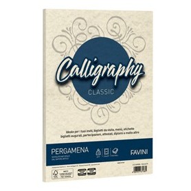 CARTA CALLIGRAPHY PERGAMENA 190GR A4 250FG NATURALE 06 FAVINI - A69Q374