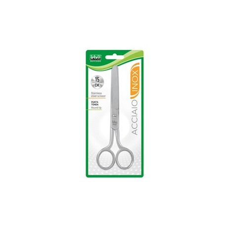 FORBICI 056 15CM LAMA ACCIAIO INOX PUNTA TONDA LEBEZ - 056/15
